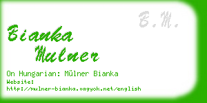 bianka mulner business card