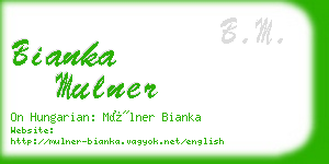 bianka mulner business card